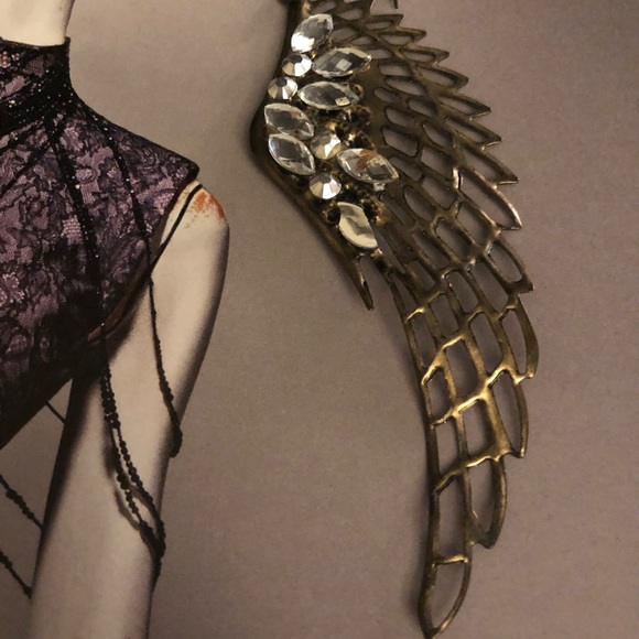 Earrings jeweled wings - Picture 2 of 4